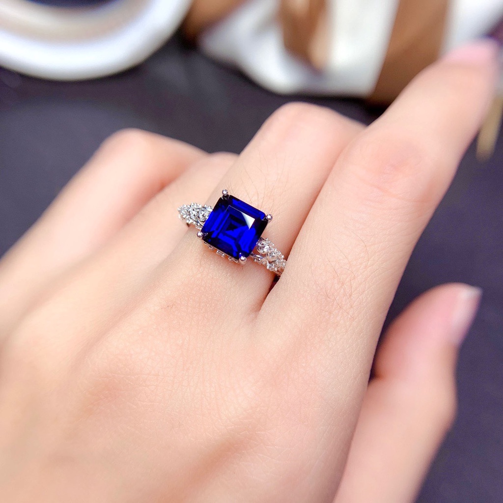 Hu Hu Hu Hu Hu Alat Bantu Pasang Kacamata♡ Cincin Model Terbuka Desain Geometri Hias Berlian Imitasi Untuk Wanita