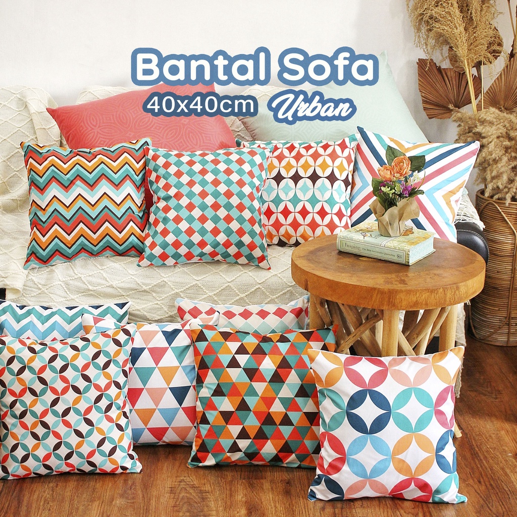 BANTAL SOFA PRINT MOTIF URBAN DECO 40X40 CM