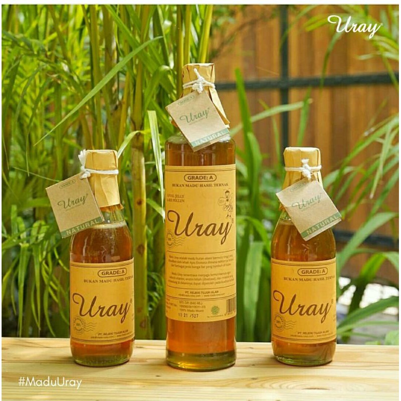 

Madu Uray Natural Honey 450 gram 100% madu asli. madu hutan