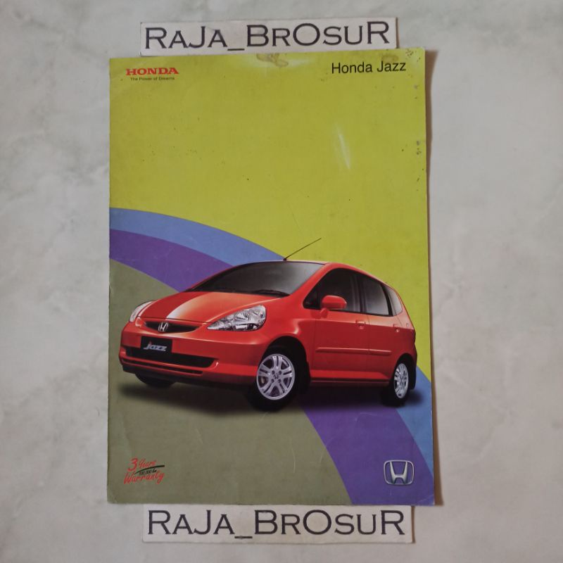 Poster brosur katalog leaflet jadul lawas Honda Jazz 2004