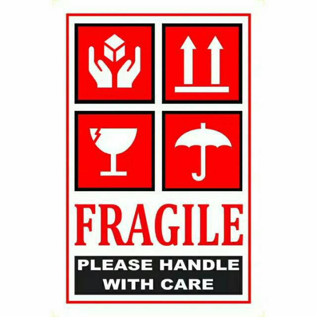 

Stiker fragile isi 50 (4x7cm)