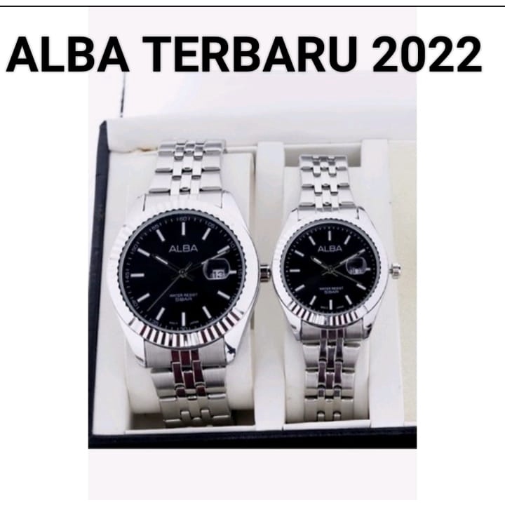 TURUN HARGA!!! Jam Tangan Couple  ALBA Tahan Air | Jam Tangan Pria Wanita Rantai Terbaru | Terlaris | Termurah