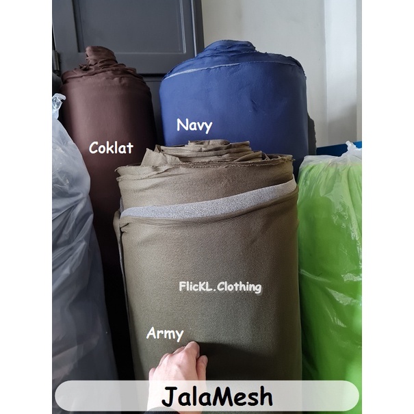 Bahan Kain Jala Mesh Jalamesh Busa Tas