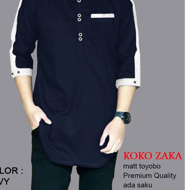 ➦ SMP KOKO ZAKA S-3XL ORIGINAL Baju Koko Qurta Pria,Baju Koko Muslim Pria Terbaru,Terkini, ☊
