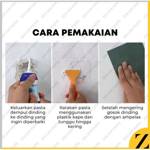 &lt;^ SJA ^&gt; Wall Repair Pasta Dempul Penambal Dinding / Dempul Penambal Tambal Dinding Bocor Tembok Retak Anti Air Magic Wall Repair Pasta