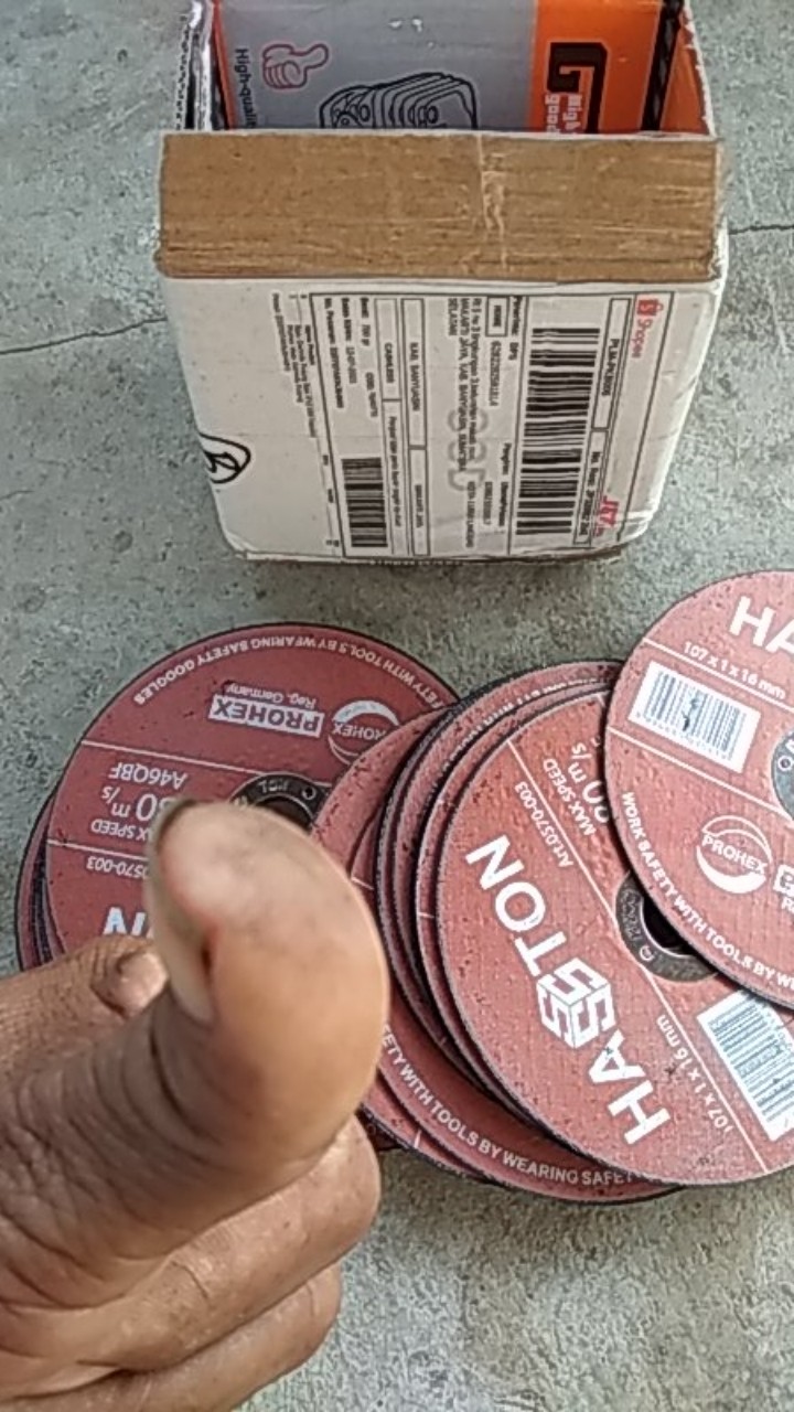 Batu Gerinda Potong Besi 4x1 Mm Hasston Prohex Mata Gerinda Potong