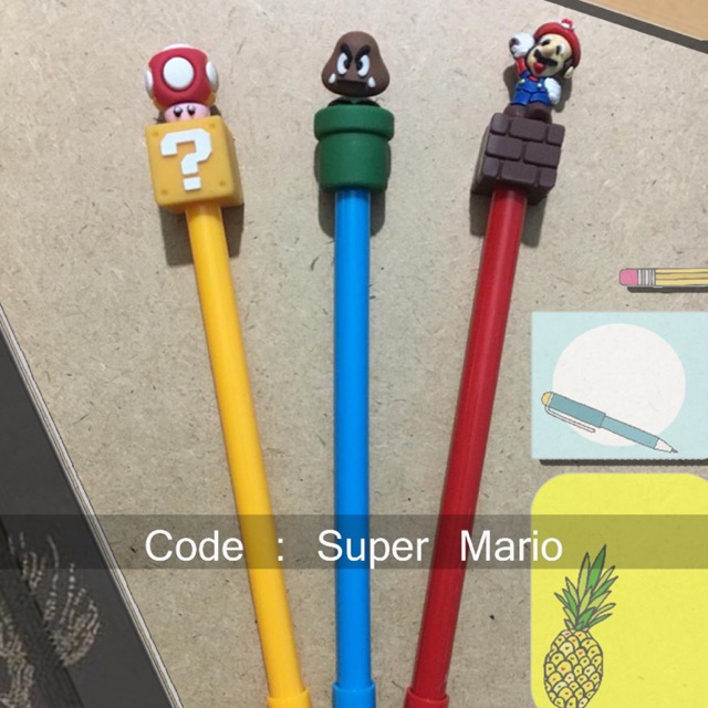 

Pulpen karakter : super mario