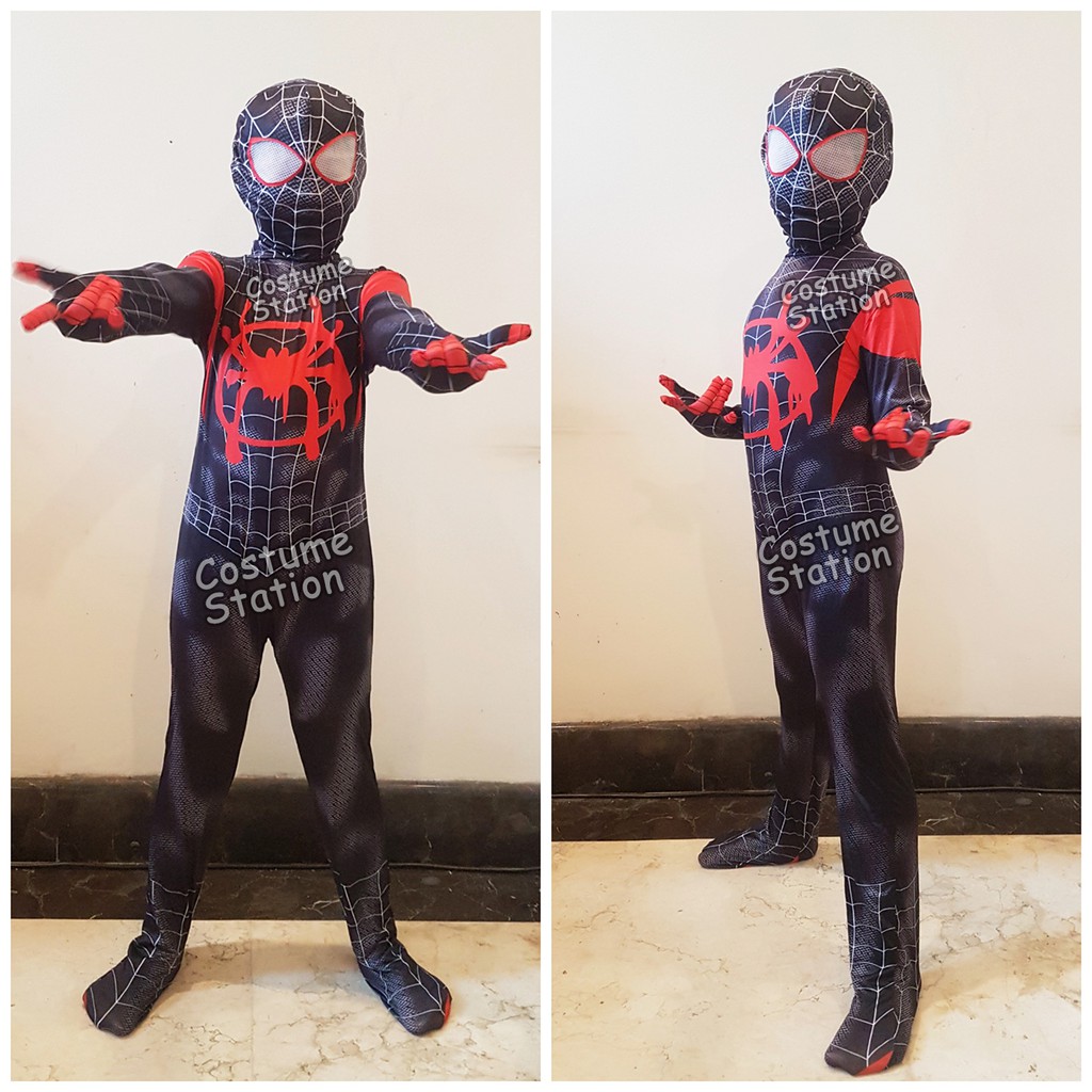 Kostum Spiderman Into The Spider Verse / Costume miles morales anak laki