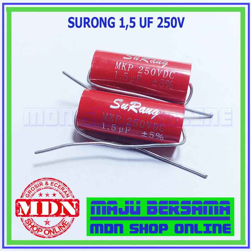 Kapasitor Surong 1.5 uf 250v - kapasitor audio