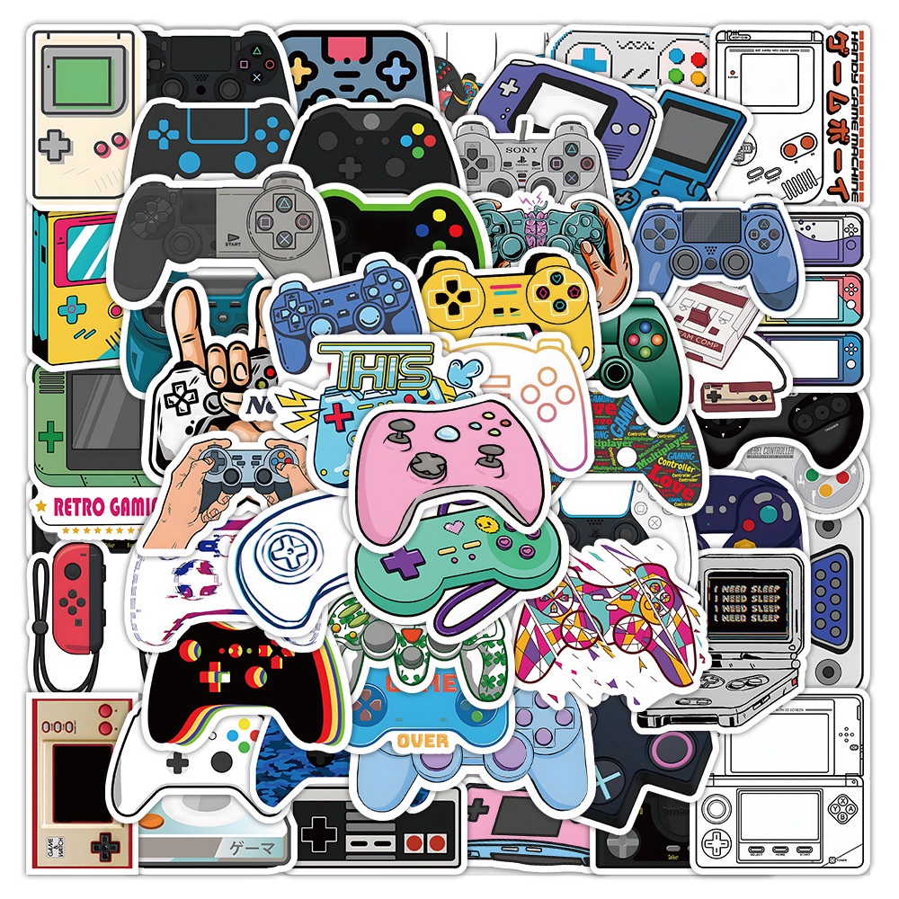 50pcs Stiker Doodle Anti Air Untuk Dekorasi Controller Nintendo Switch