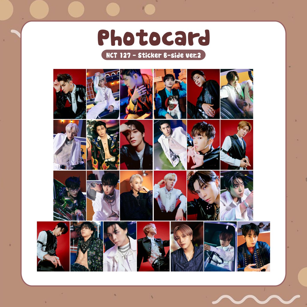 PAHE NCT 127 PHOTOCARD LOMOCARD BUNFLAG