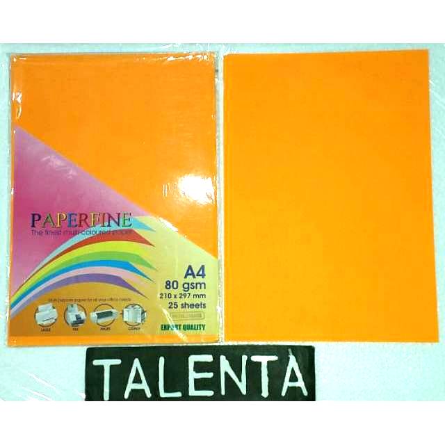 Kertas Paperfine/Kertas Warna A4 80gram