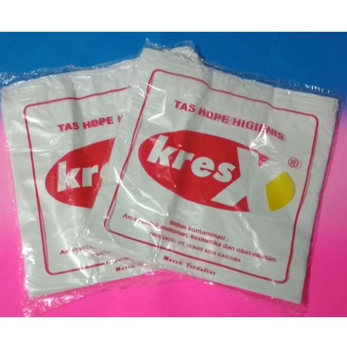 MURAH BANGET!!! Plastik Kresek Warna Putih Merk Kres-X Uk Tanggung ( 21/24 )