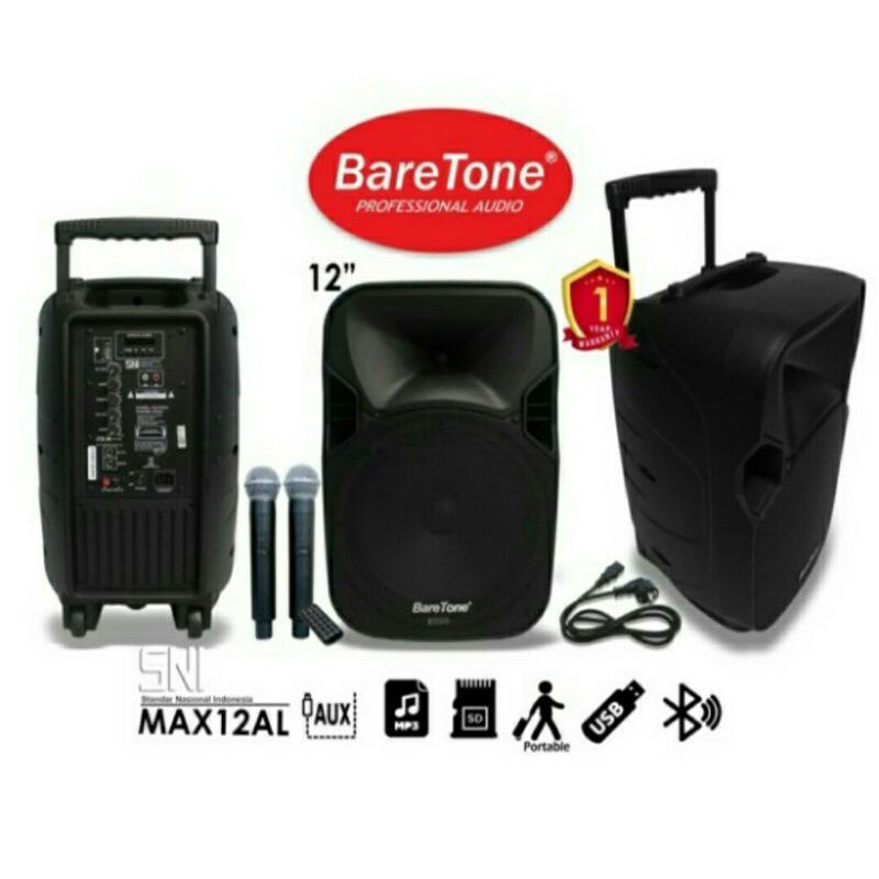 Portable Speaker wireless Baretone Max 12AL speaker