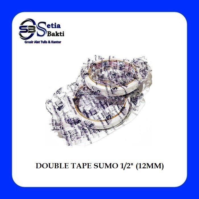 

SUMO TAPE - Double Tape 1/2 Inch - 12 mm x 12 Yard - 1 Pcs