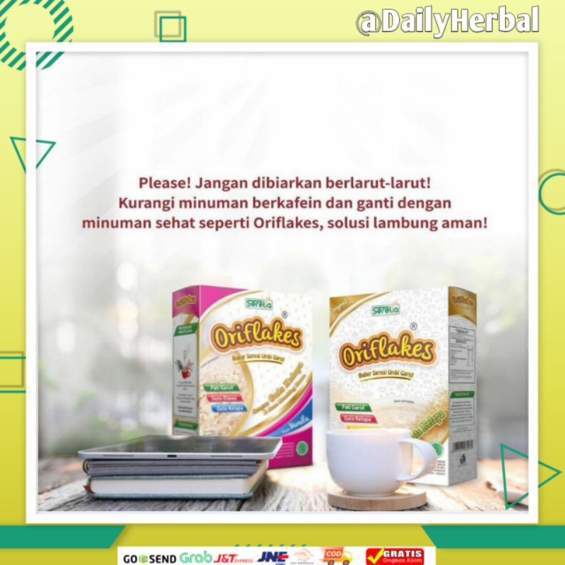 

ORIFLAKES Pati Garut ISI 3 BOX ORIFLAKES FREE GLUTEN ORIGINAL DIET ASAM LAMBUNG SEREAL UMBI GARUT