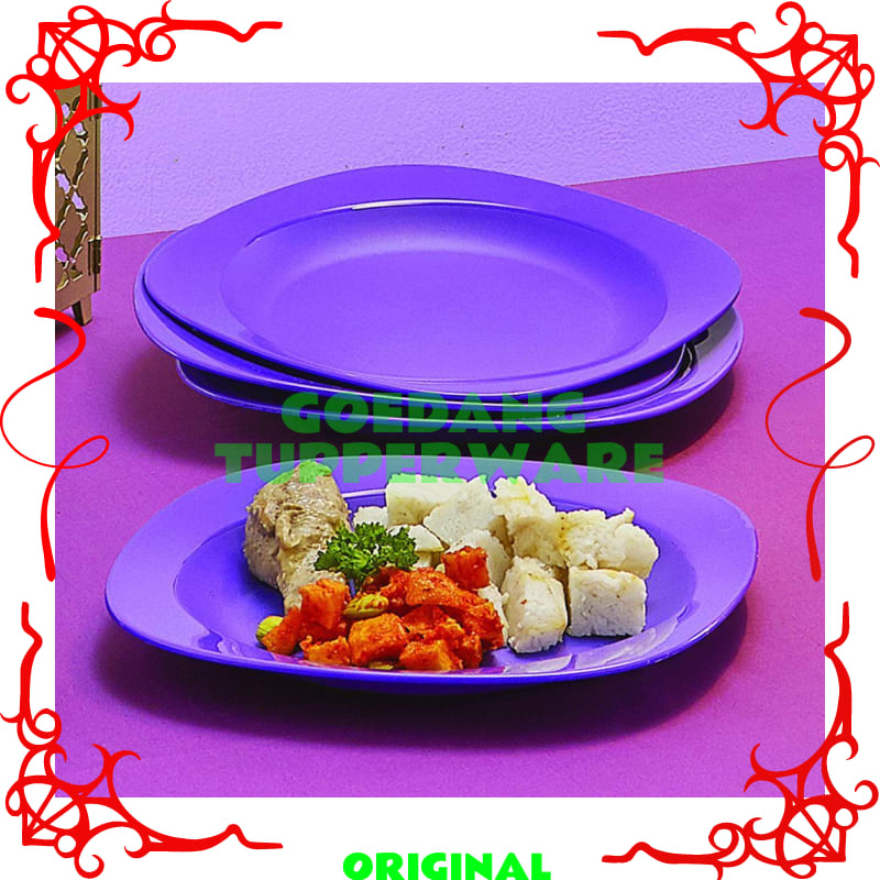 Piring Set Tupperware Original-Tempat Makan Tupperware Original-Plate (4)-Piring Plastik