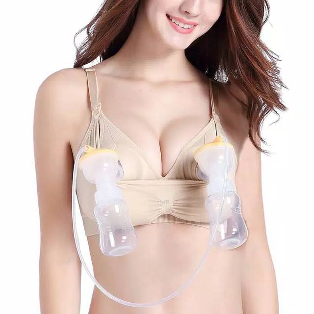 Seamless Handsfree Bra Pompa Asi Bra Wanita Menyusui Handsfree Pumping Bra Nursing Bra P31