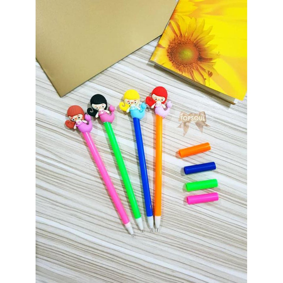 

Jual Murah Pulpen Mermaid / Gel Pen Karakter Putri Duyung Pena Lucu Souvenir Unik Garansi Resmi