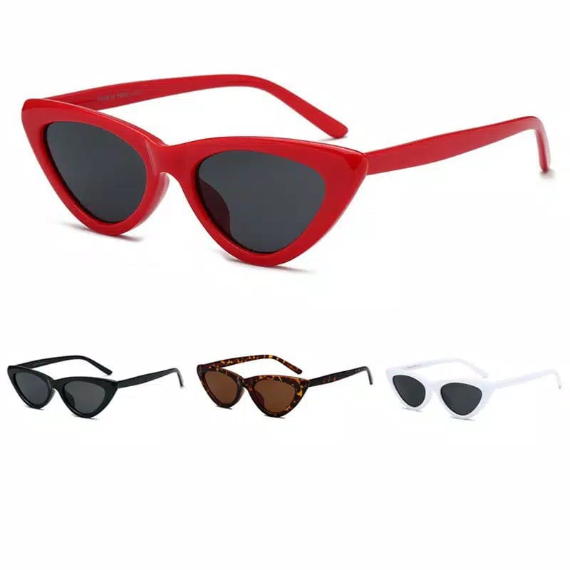 ♥TMALL88♥ Kacamata Hitam Korean Ulzzang Triangle Vintage Cat Eye Sunglasses Women Men KM85