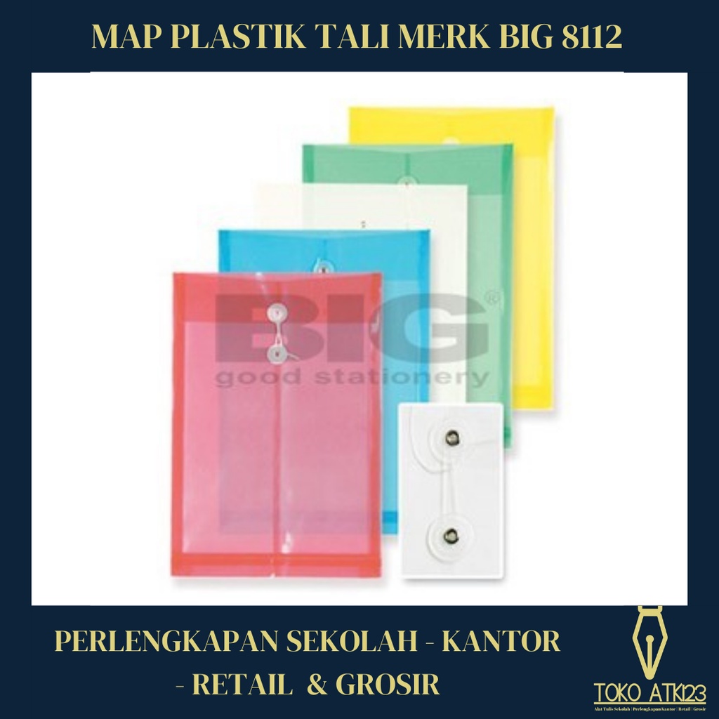 Map Tali Plastik Folio Merk BIG No. 8112