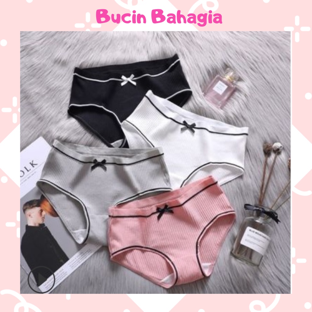 Celana Dalam Wanita Underwear Cewek Seamless PITA POLOS CD Import CD04