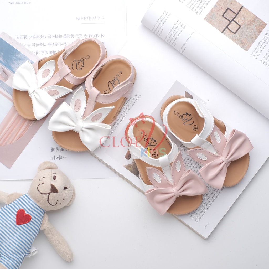 CLOEVKIDS - Bunny Size 22-35 Sandal Anak Perempuan Lucu Pastel