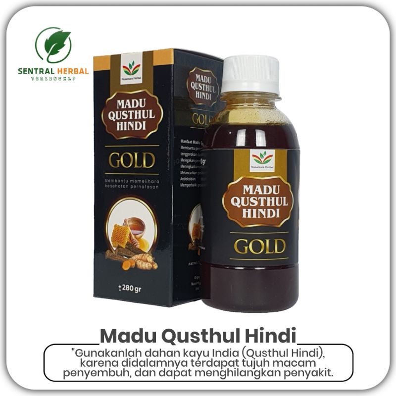 

Madu Qusthul Hindi Gold - Melegakan Pernafasan, Menjaga Paru-Paru 280 gr