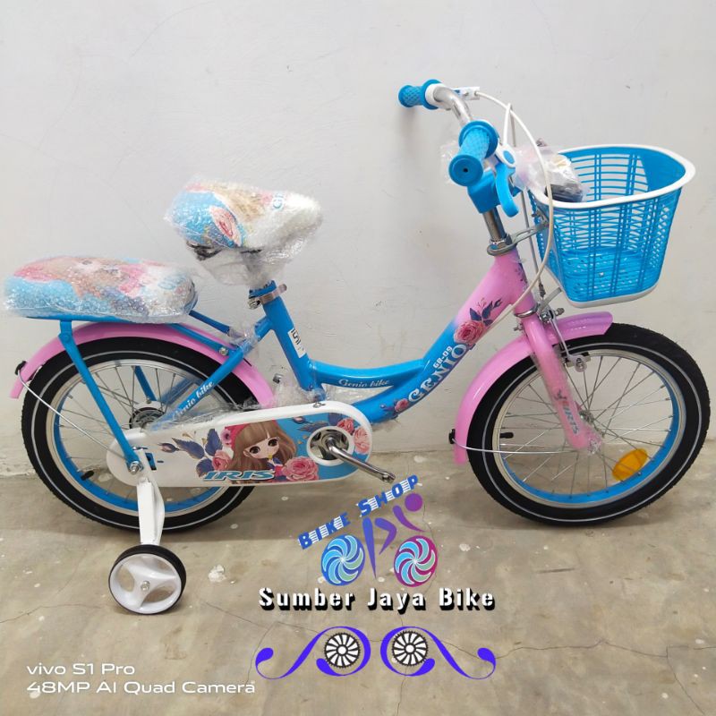 Sepeda Anak Mini 16 inch Genio IRIS &amp; AMORE Terbaru