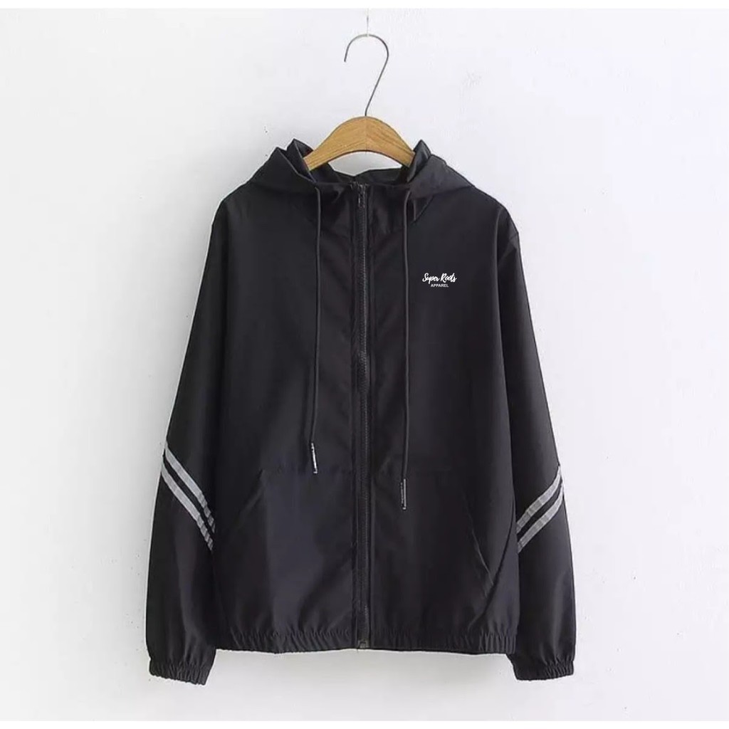 NEW  JAKET PARASUT WANITA OLAHRAGA JOGGING LARI WATERPROOF