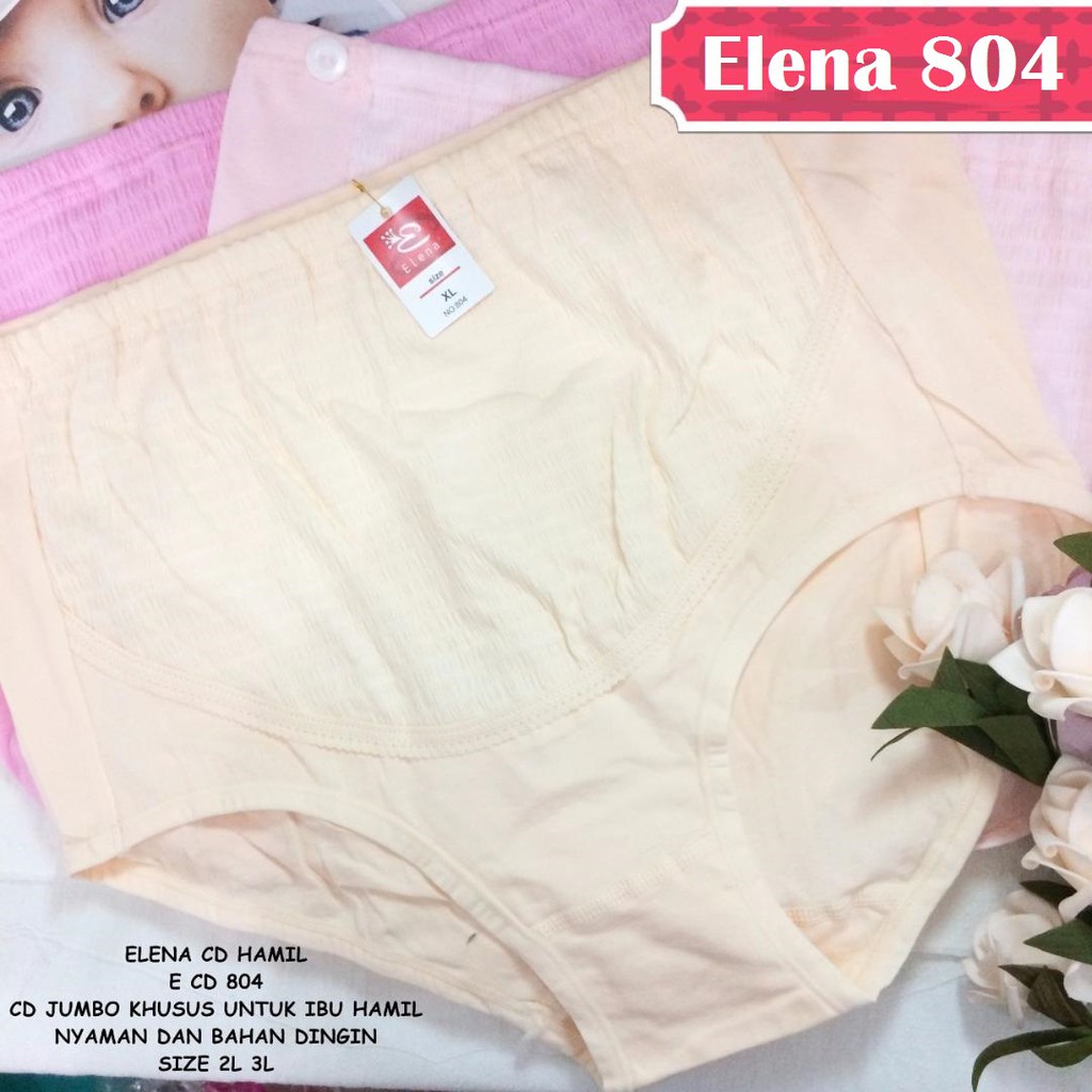 CD Jumbo Ibu Hamil, Lembut &amp; Gramasi Tebal Merek Elena 804 &amp; 808 / Celana Dalam Katun Ibu Hamil