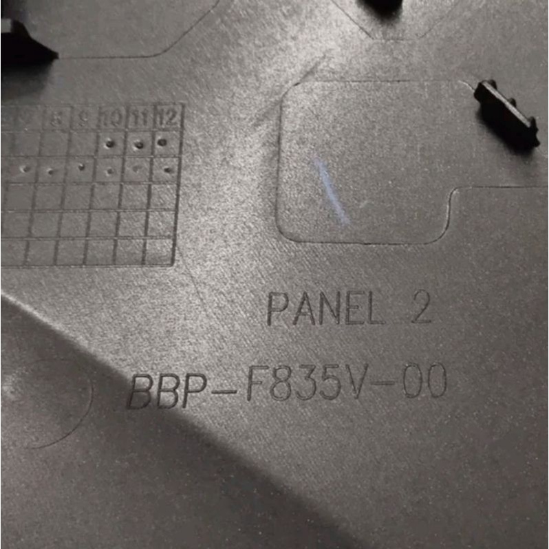 Sayap legsil legshield luar kanan aerox new 2021 hitam doff dop original ygp bbpf835v00p0