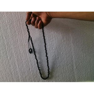 Tasbih Giok Black Jade Aceh 99 Butir Bahan Terapi