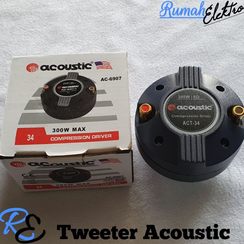 Driver Horn Tweeter ACOUSTIC 300 Watt Max