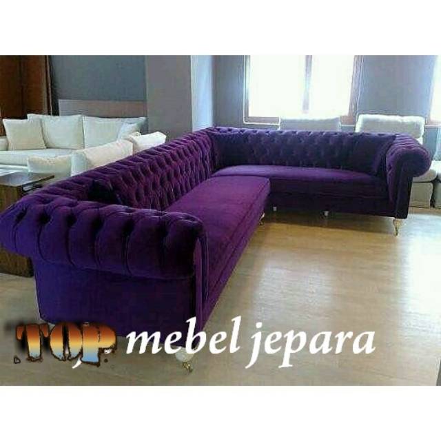 kursi tamu sofa sudut chester,top,mebel jepara