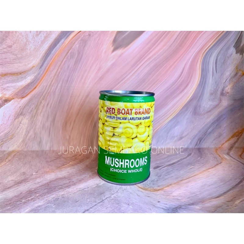 (JSO) Red boat jamur kancing kaleng / mushroom can / red boat mushroom 425 gr