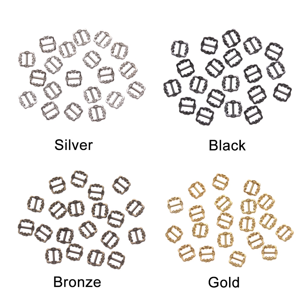 ROW 20/40pcs High Quality 3.5mm/7mm Girls Toys Mini Ultra-small 4 Colors Tri-glide Buckle