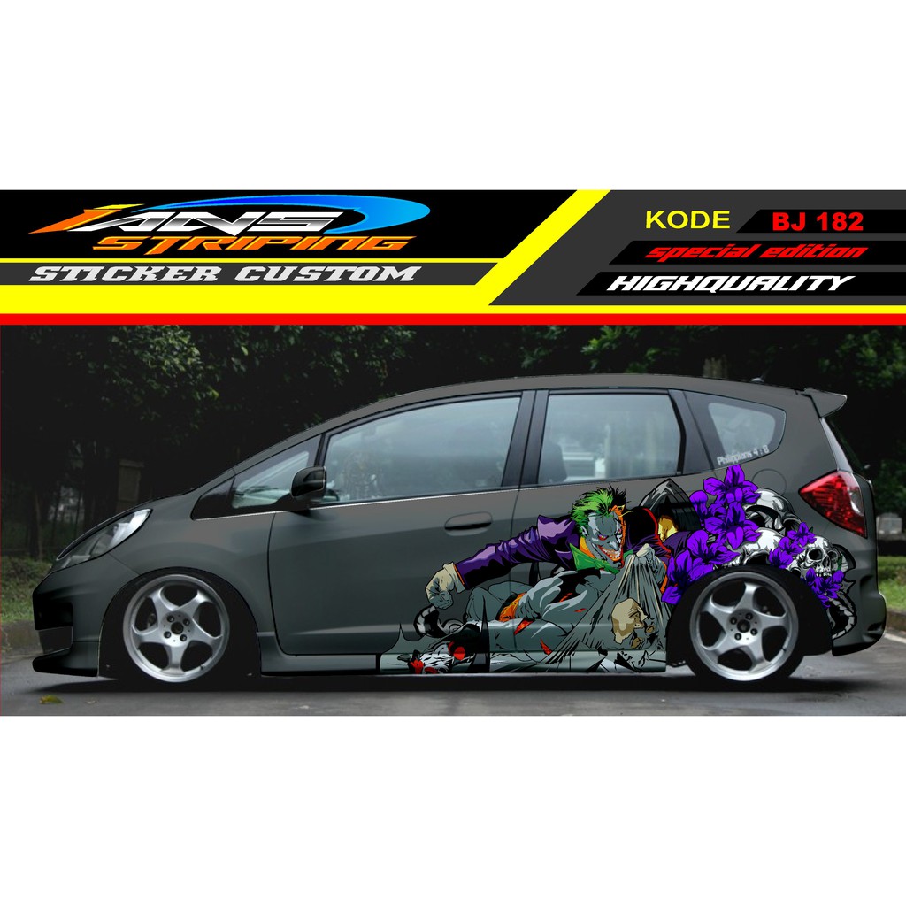 DECAL STICKER MOBIL HONDA JAZZ JES