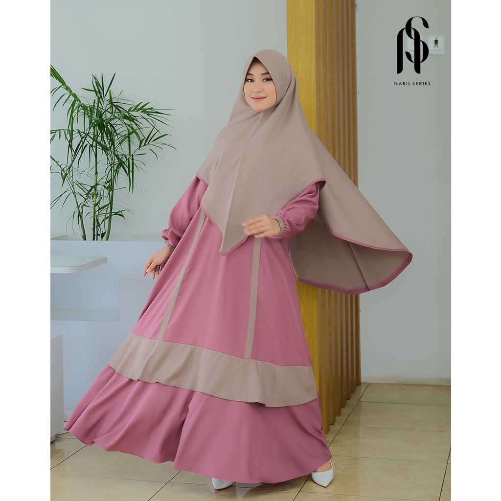 Gamis Alina Syar'i Ori Nabil Series