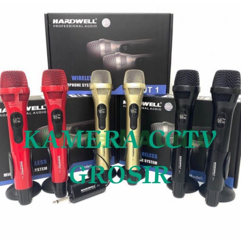 Microphone wireless hardwell JT1 original free ring mic dan busa mic