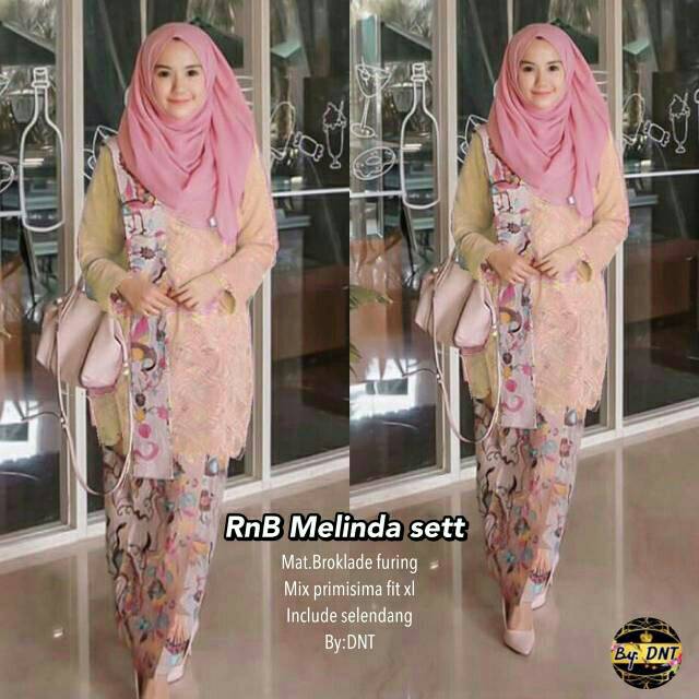 SHOPASHOP SOLO - RnB Melinda set Kebaya jadi setelan brukat baju muslim pakian muslim setelan fendi