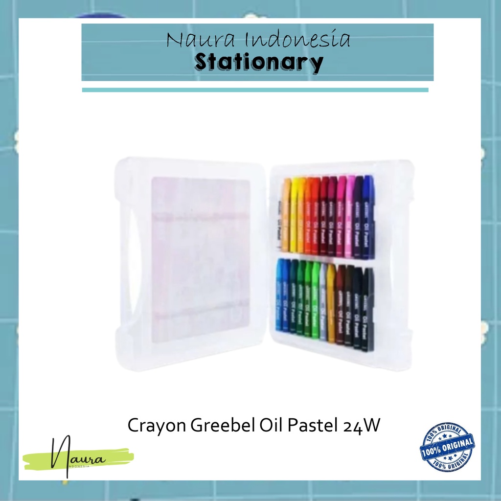 

GREEBEL 24 OIL PASTELS | CRAYON GREEBEL 24 WARNA | Crayon Greebel