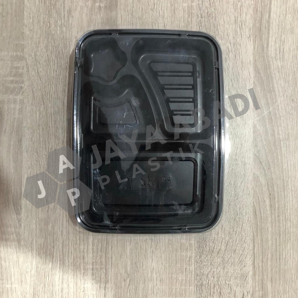 Kotak Mika Bento Bintang 4 Sekat Bahan Tebal isi Nasi