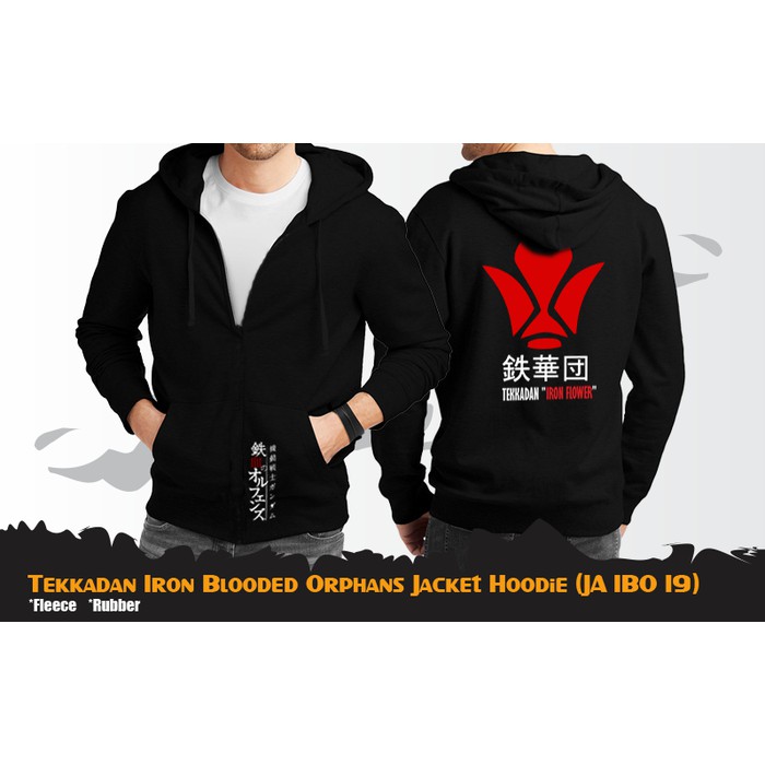 JAKET HOODIE TEKKADAN ANIME GUNDAM IBO (JA IBO 19)