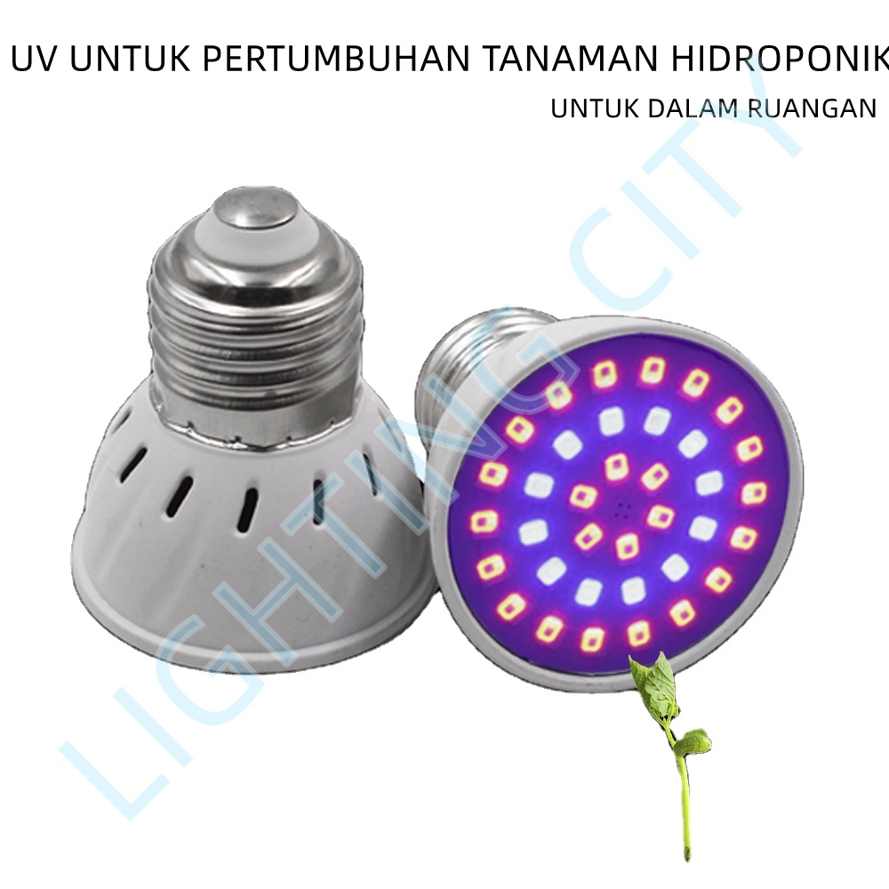 LAMPU TANAMAN LAMPU TUMBUHAN HIDROPONIK LED PLANT GROW LIGHT UV TANAMAN