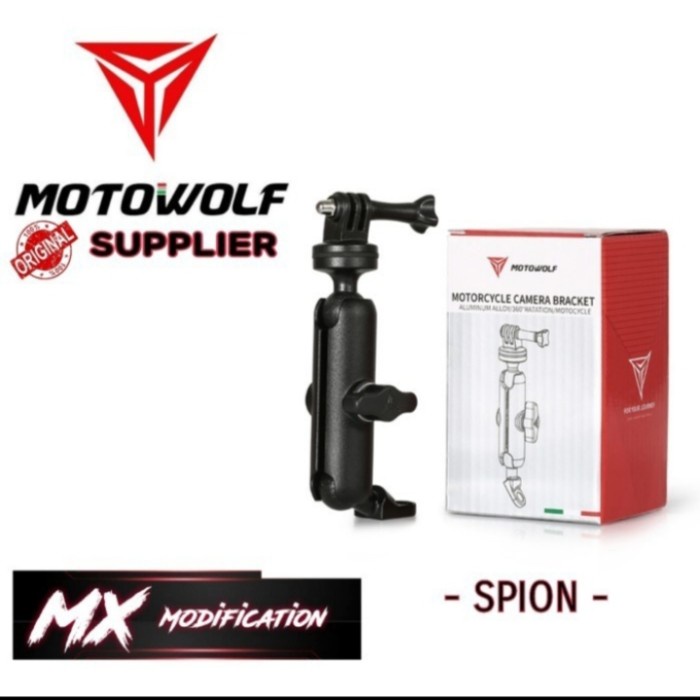 Tripod Tripot Kamera / Holder Kamera Motowolf di motor - Spion(N9D6) Tripod Kamera dan HP Tripod Blu