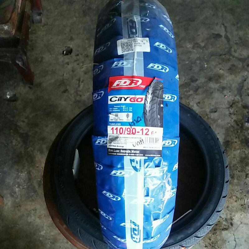 BAN FDR CITY-GO 110/90-12 TUBELESS BAN BELAKANG HONDA SCOOPY