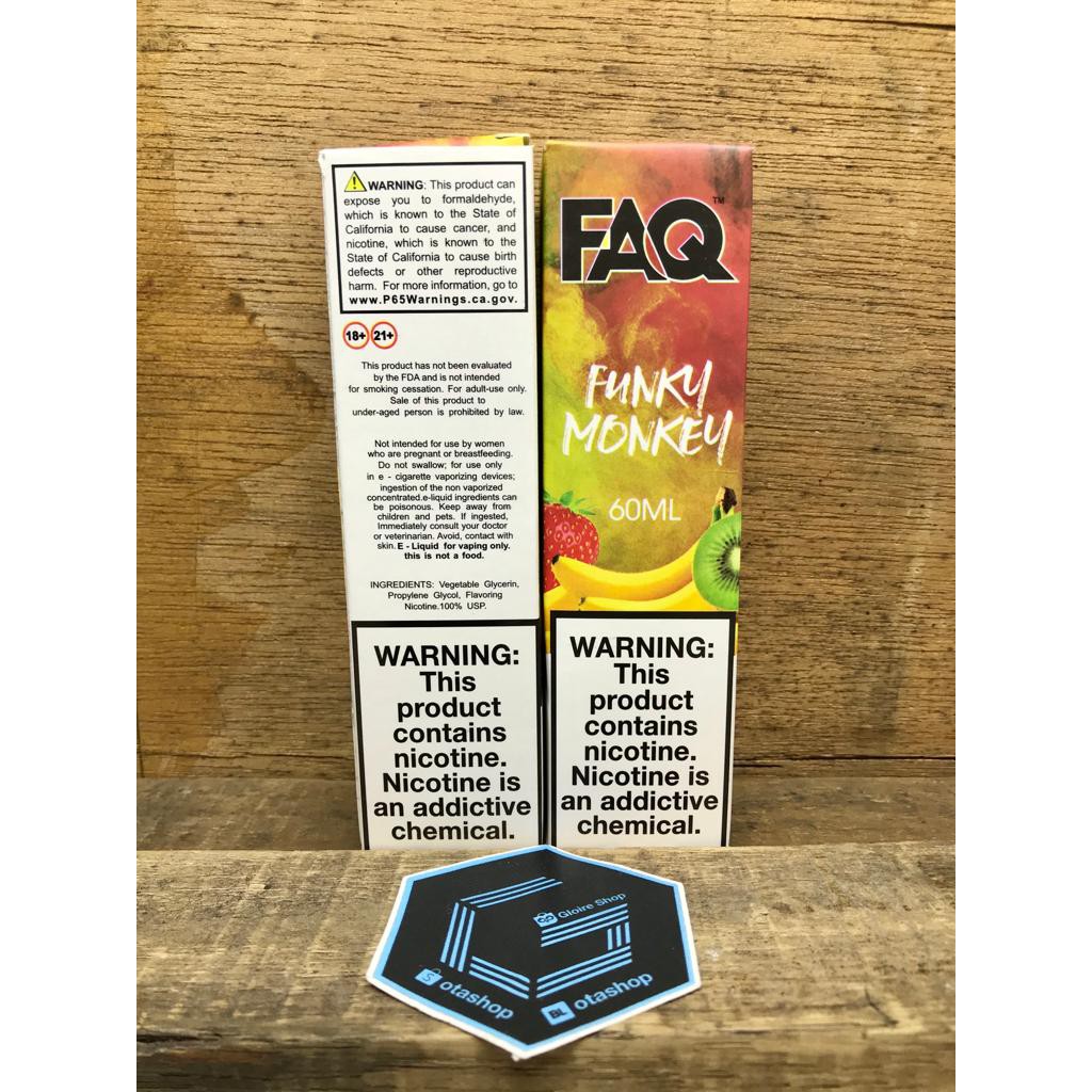 FAQ FUNKY MONKEY | PREMIUM LIQUID USA EJM 60ml 3mg | By. EJUICEMURAH