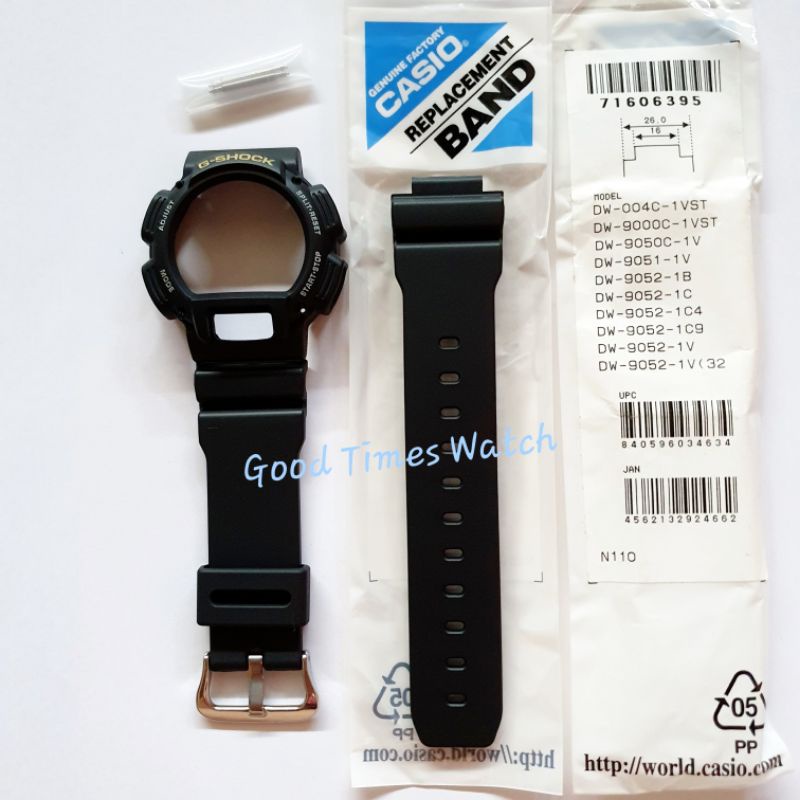 PAKET STRAP BEZEL G-SHOCK DW-9052-1C DW 9052 Casio Original