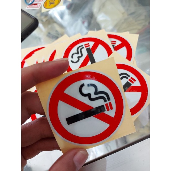 STICKER DILARANG MEROKOK NO SMOKING